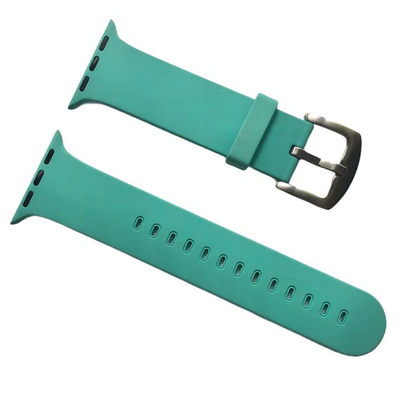 5/$20 NEW Mint Green Silicone Band Buckle Apple Watch 38/40/41mm S/M - Picture 1 of 9